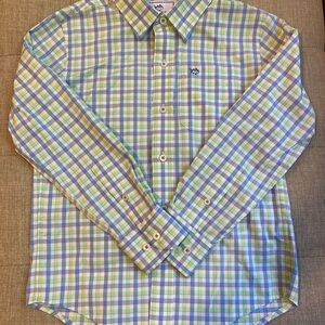 Southern Tide Intercoastal Plaid Button Down Shirt SZ 6/7